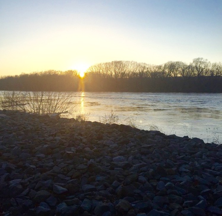 Sunset at the Riverside Photo by Molly Briana McMullen (April 13, 2015)